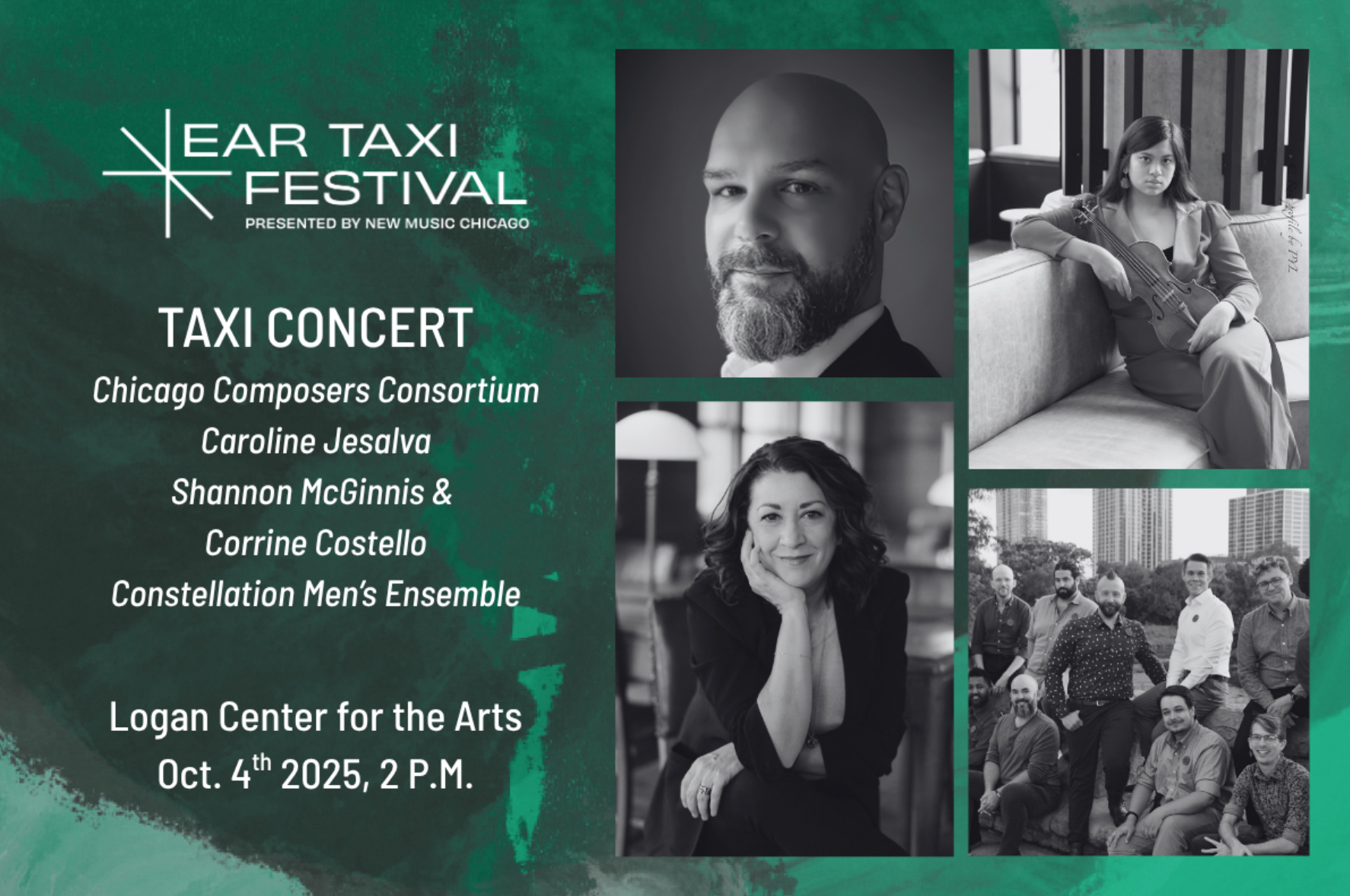 Chicago Composers Consortium // Caroline Jesalva // Shannon McGinnis & Corrine Costello // Constellation Men’s Ensemble